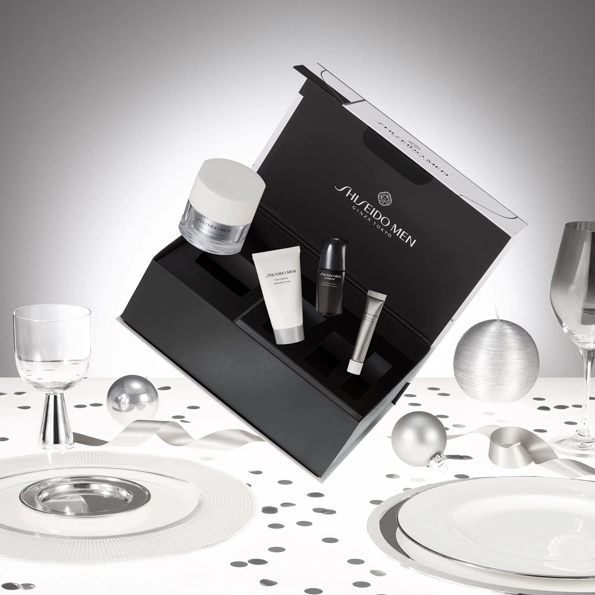Men Smn Total Revitalizer Holiday Kit - Anti-rynkesæt, Global Effect Dagcreme til ansigtet