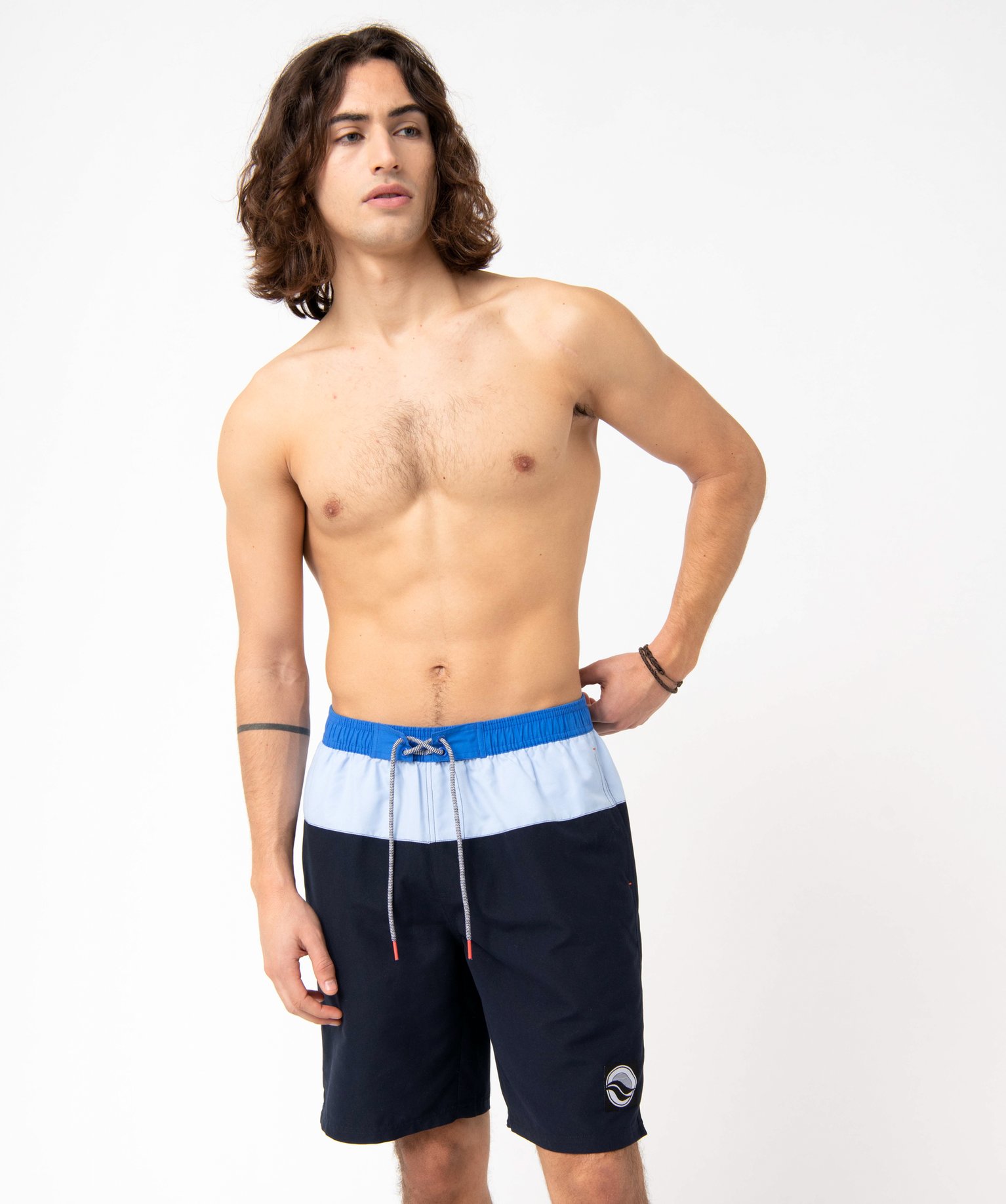 Short de bain homme à larges bandes divers | GEMO
