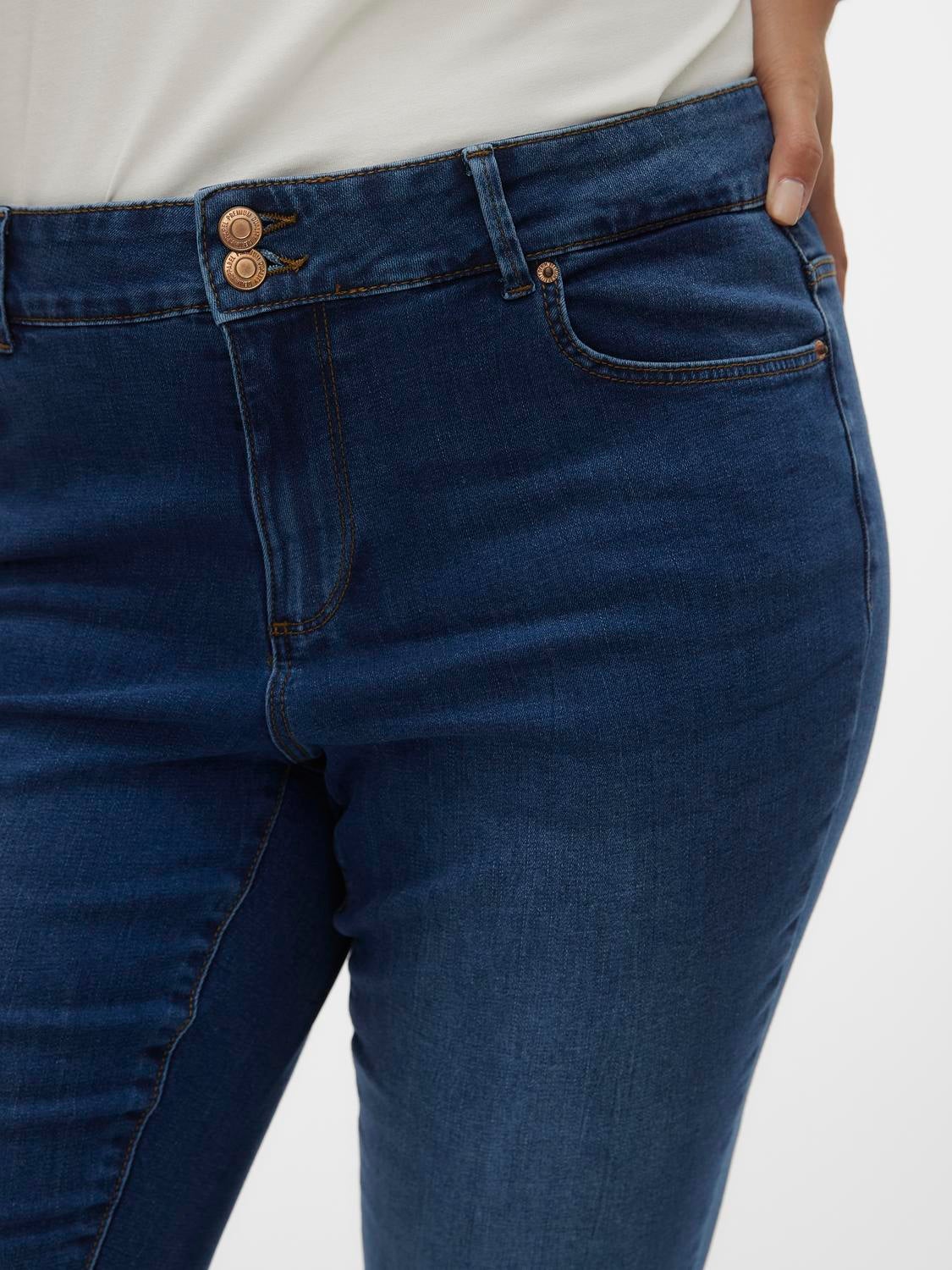 VMCSOPHIA Hohe Taille Slim Fit Jeans