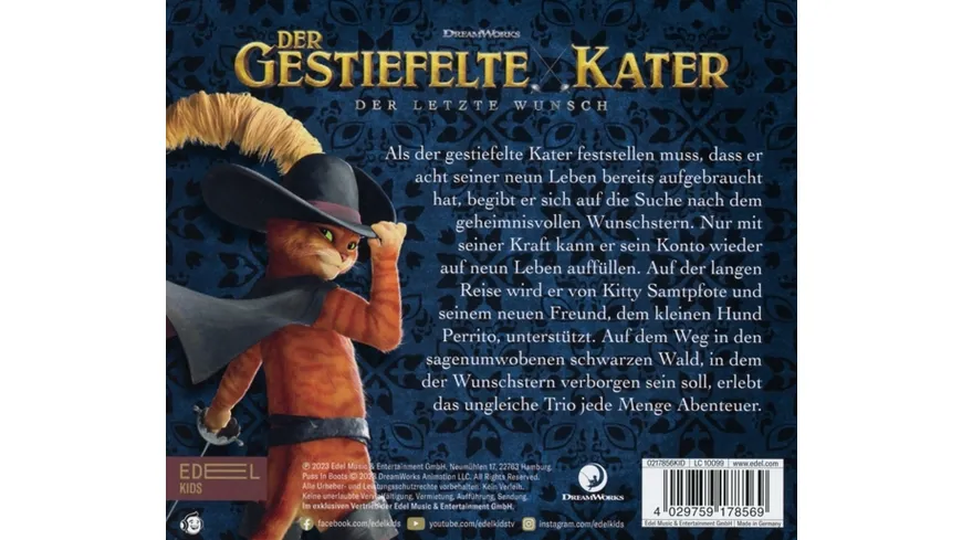Der letzte Wunsch-Hörspiel zum Kinofilm Der gestiefelte Kater