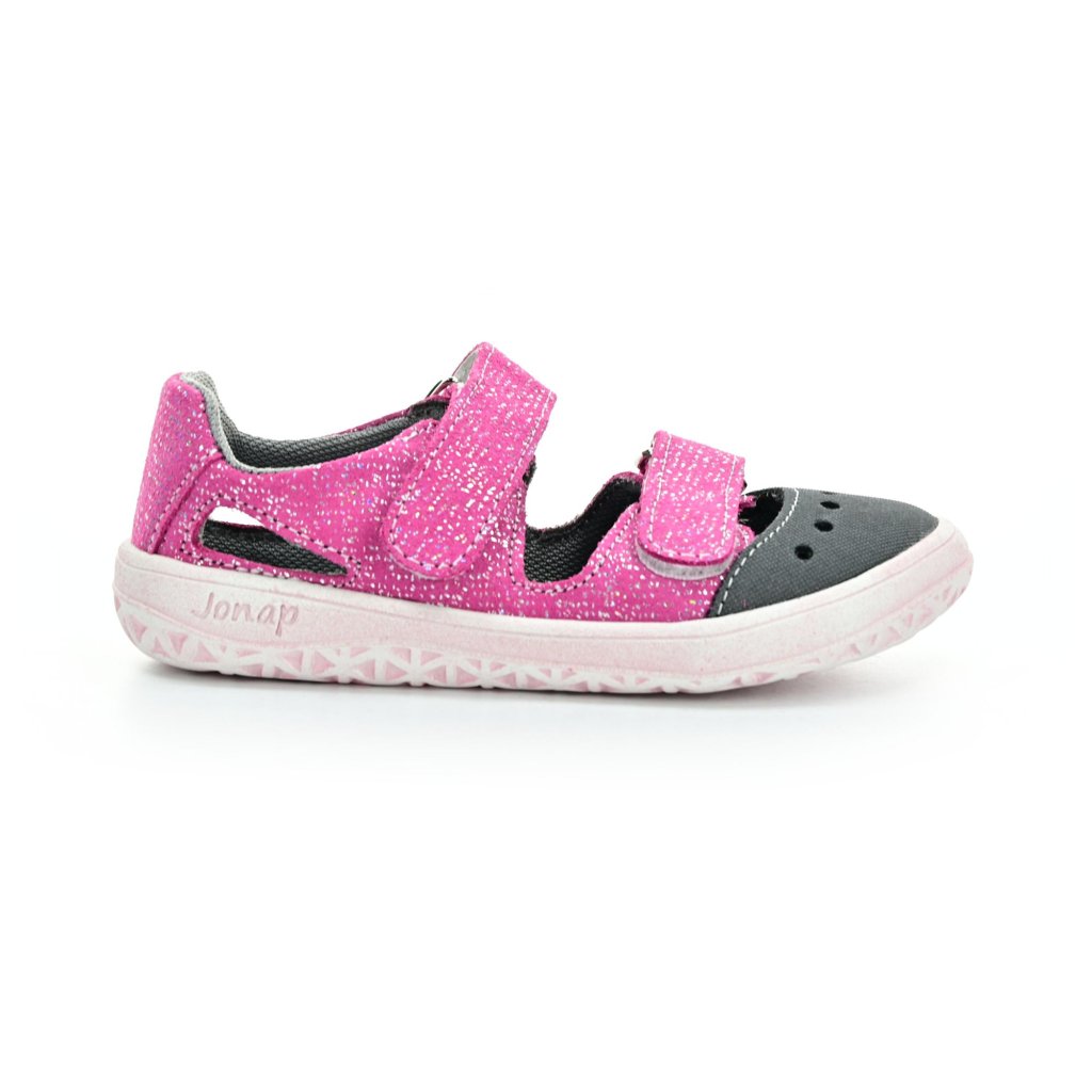 Jonap Fella mit rosa Aufdruck Barfußsandalen