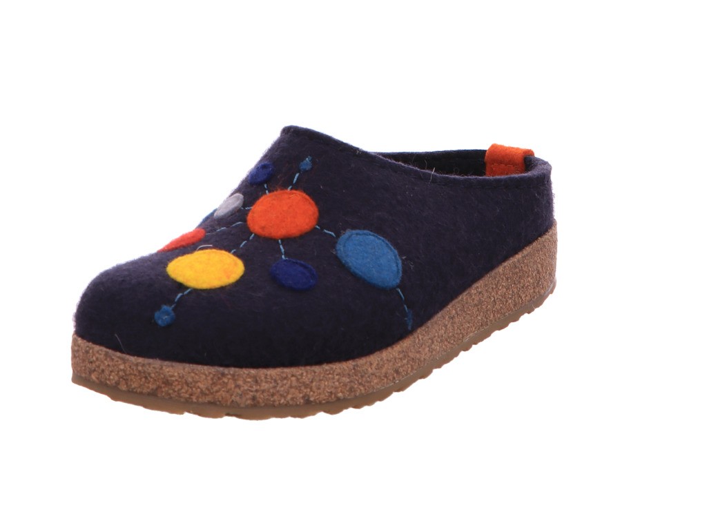 HAFLINGER Hausschuhe blau 2021 Grizzly Faible
