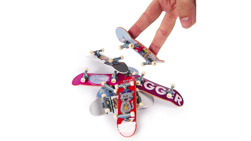 Tech Deck Competition Legends 8-Pack, Set mit 8 authentischen Fingerboards der olympischen Skate-Athleten in Paris 2024