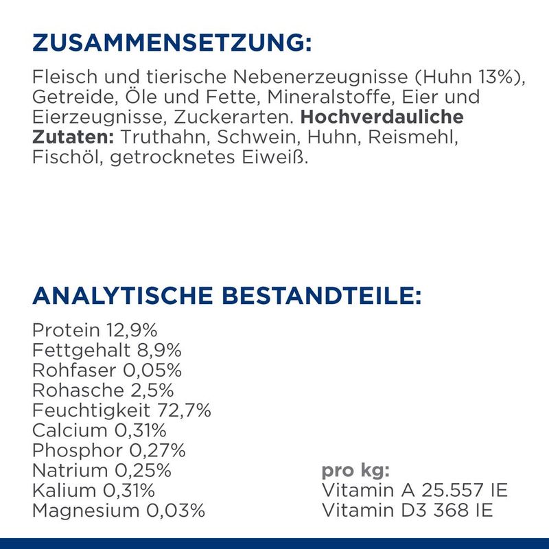 Hill's Prescription Diet a/d Restorative Care mit Huhn