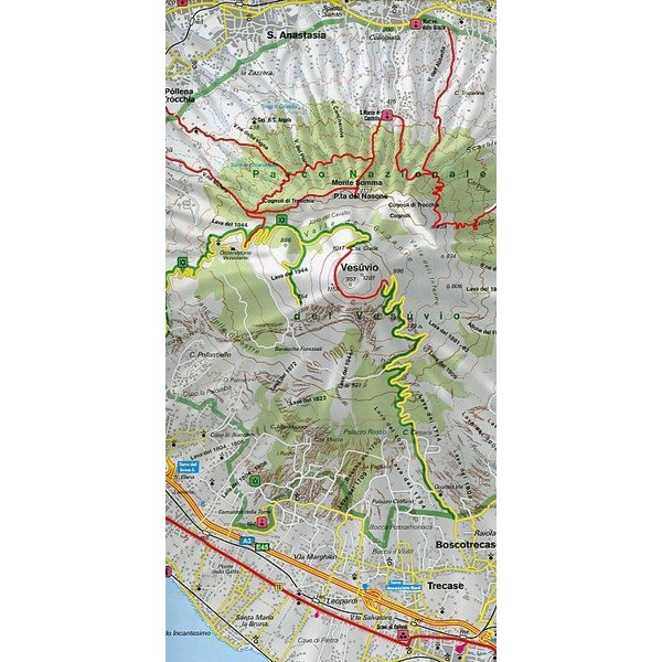 Golf von Neapel - Ischia - Capri - Amalfitana 1 : 50 000 Autokarte - Straßenkarte