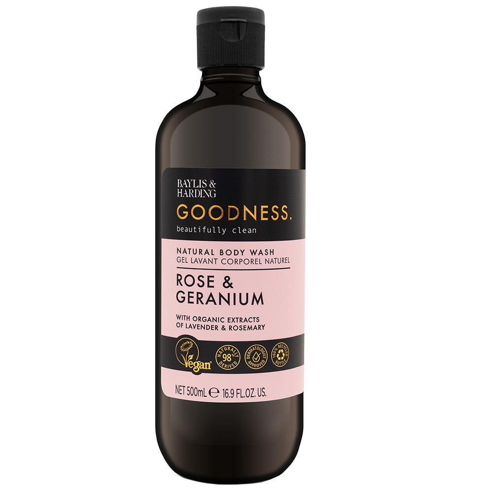 Baylis & Harding Goodness Duschgel Rose & Geranium 500 ml