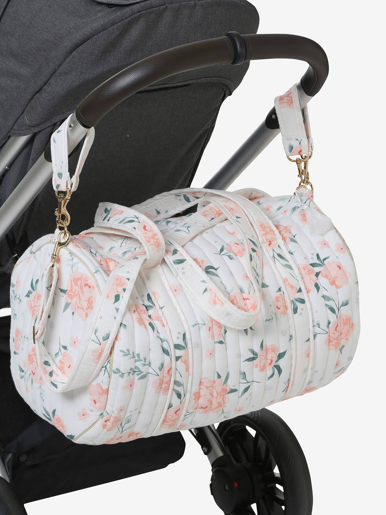 Sac à langer Baby Roll en gaze de coton eau de rose