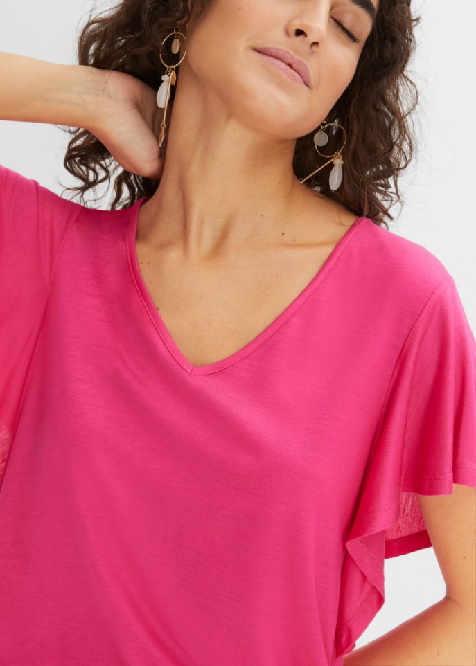 Shirt mit Volantärmel