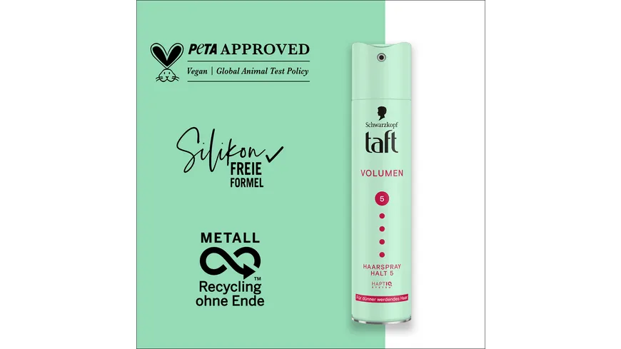 TAFT Haarspray Volumen dünner werdendes Haar 250 ml Haltegrad 5 - sehr starker Halt 250 ml
