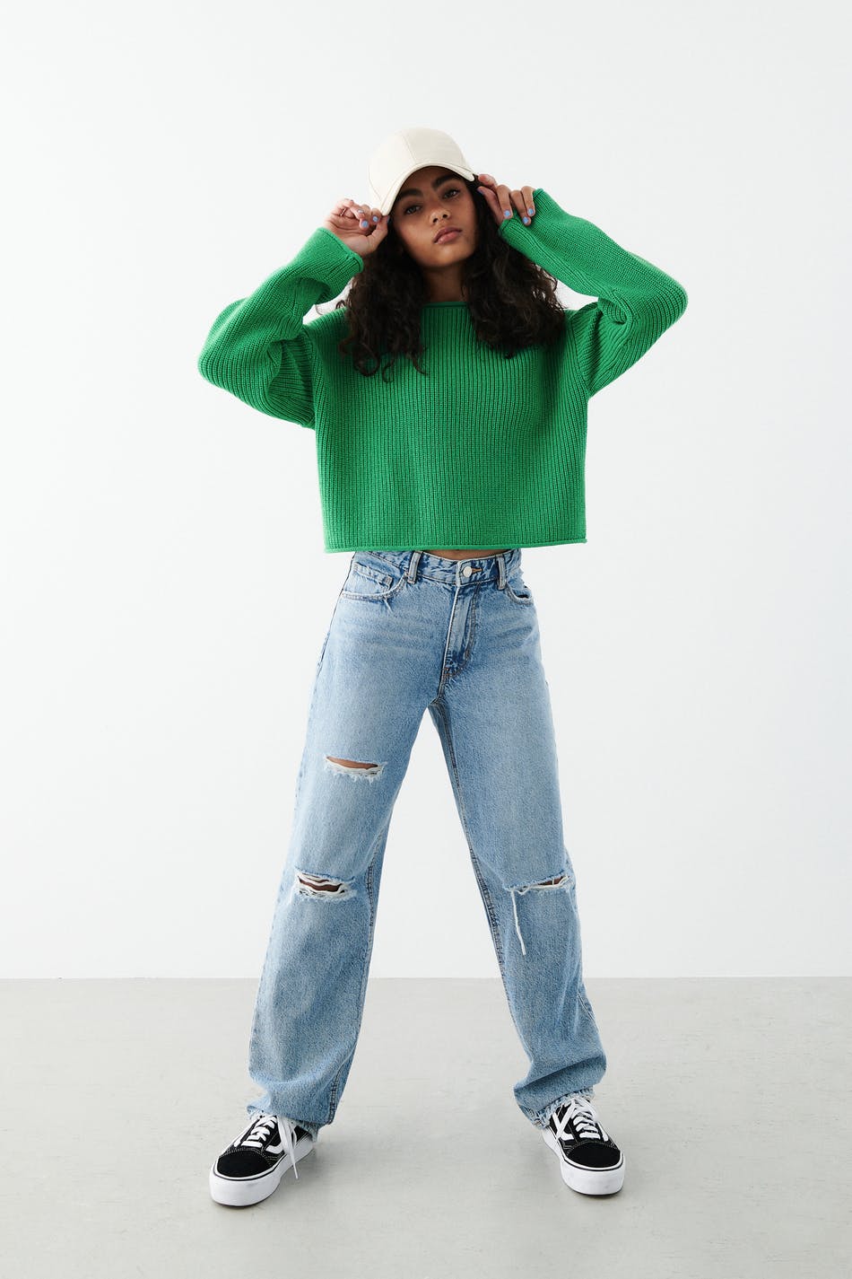 Low loose jeans