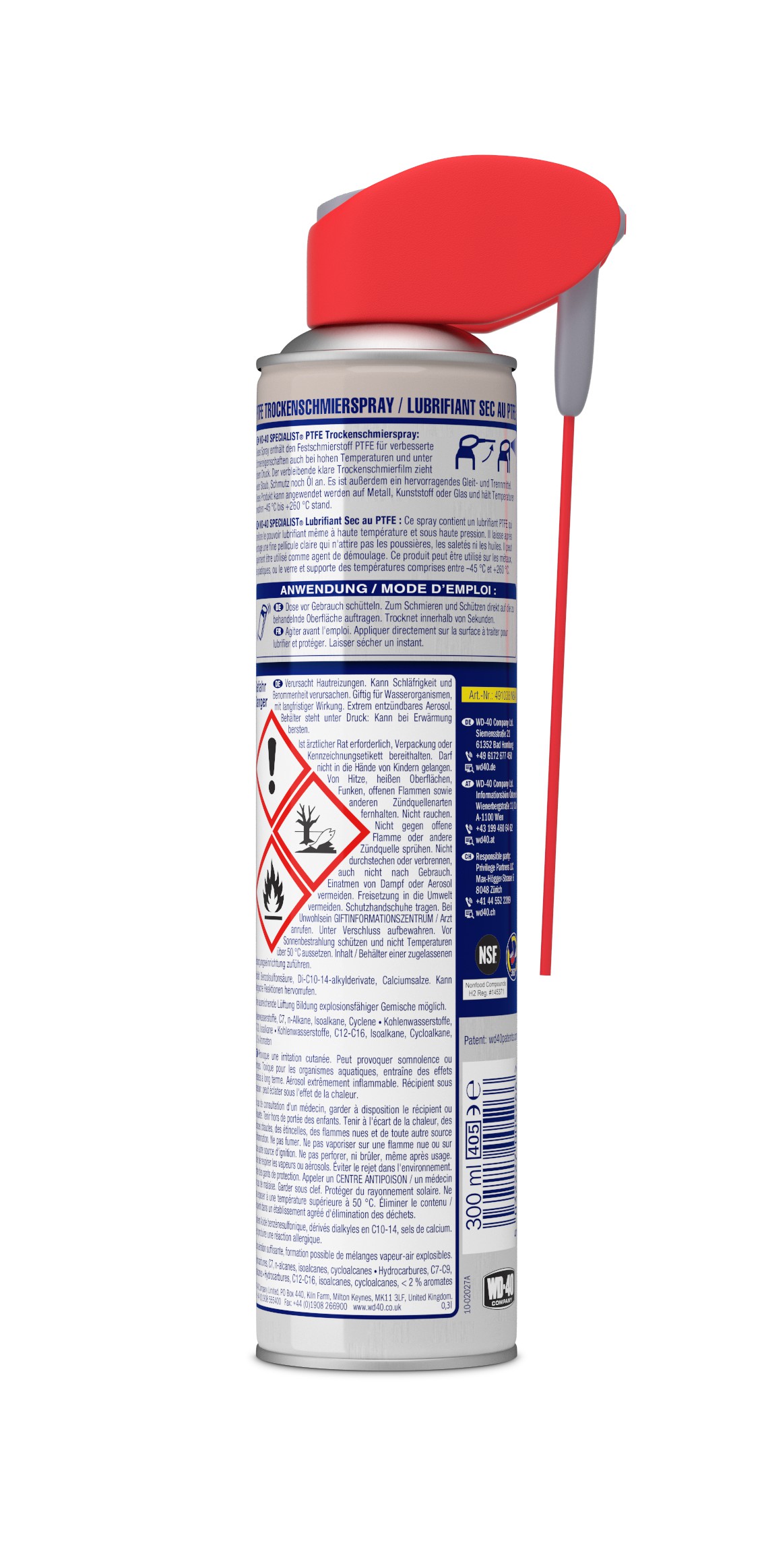 WD-40 PTFE Trockenschmierspray, 300ml - ATU