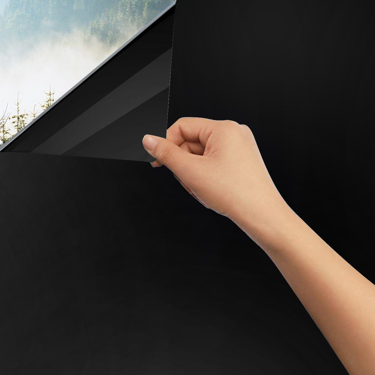 Fensterfolie Sichtschutzfolie Fensterfolie Spiegelfolie Selbstklebender Sonnenschut, Lospitch