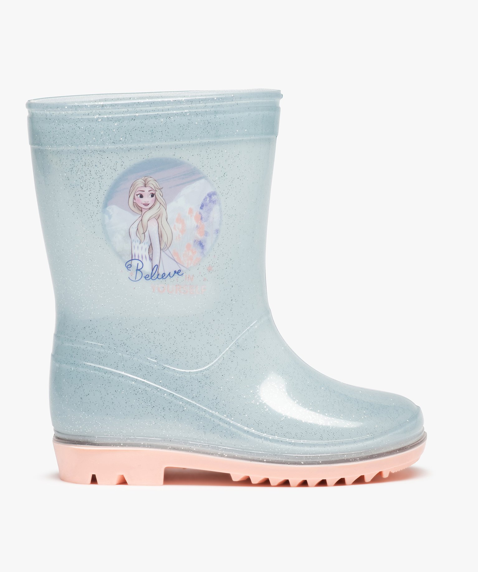 Bottes de pluie fille pailletées – La Reine des Neiges bleu | GEMO