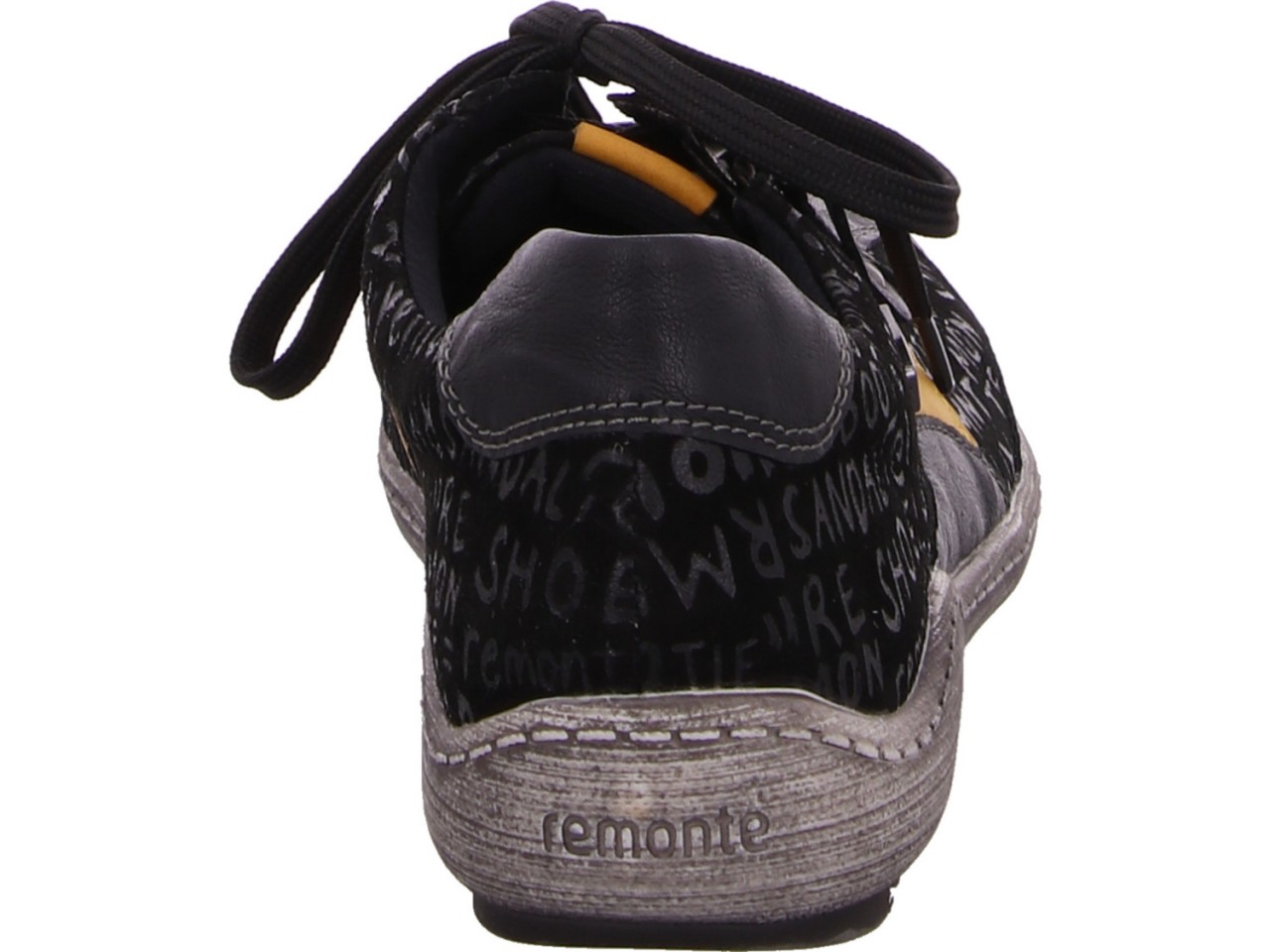 REMONTE Komfort Schnürer schwarz R142402 R14