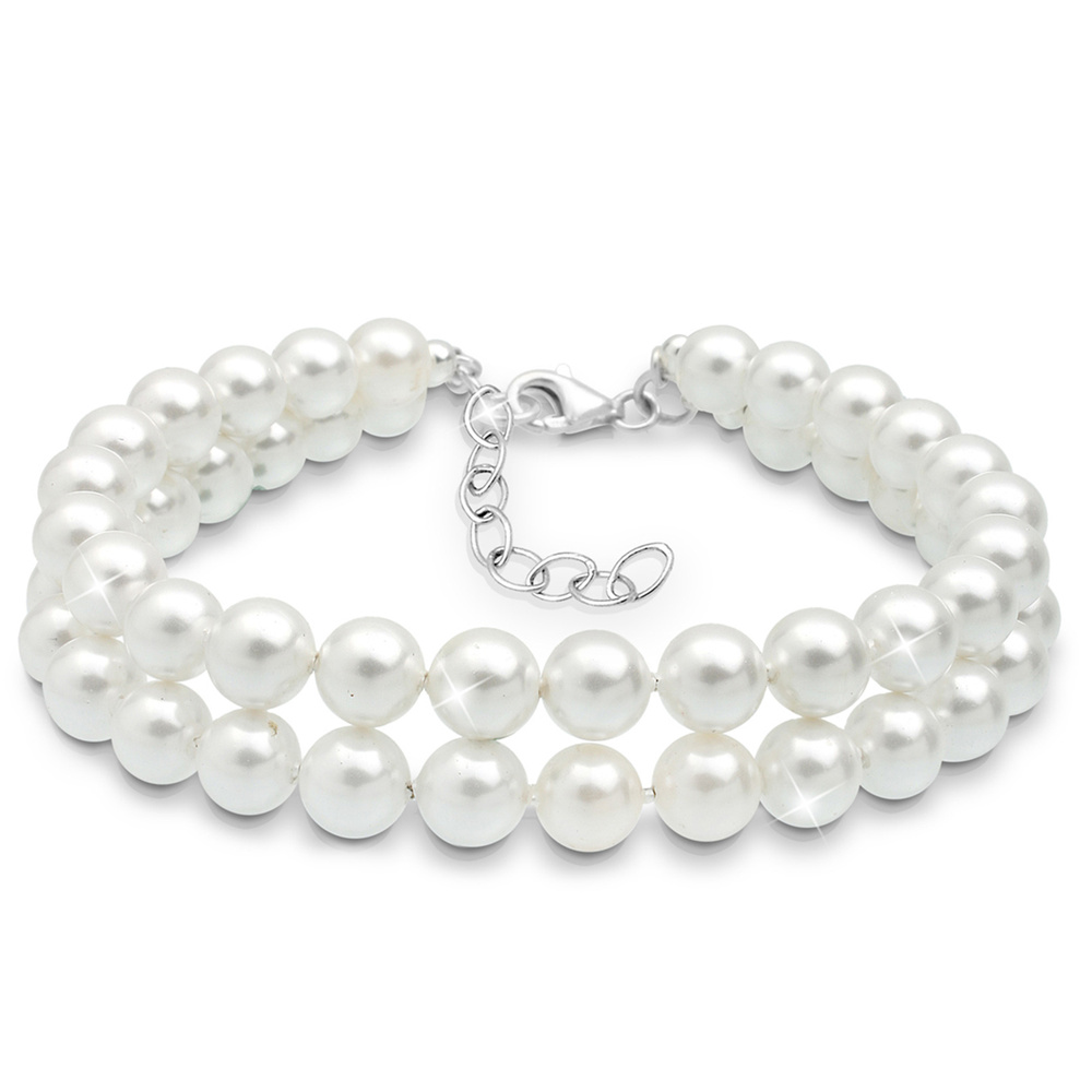 Elli Elli Bracelet Muschelkernperle 925 Sterling Silber Bracelet