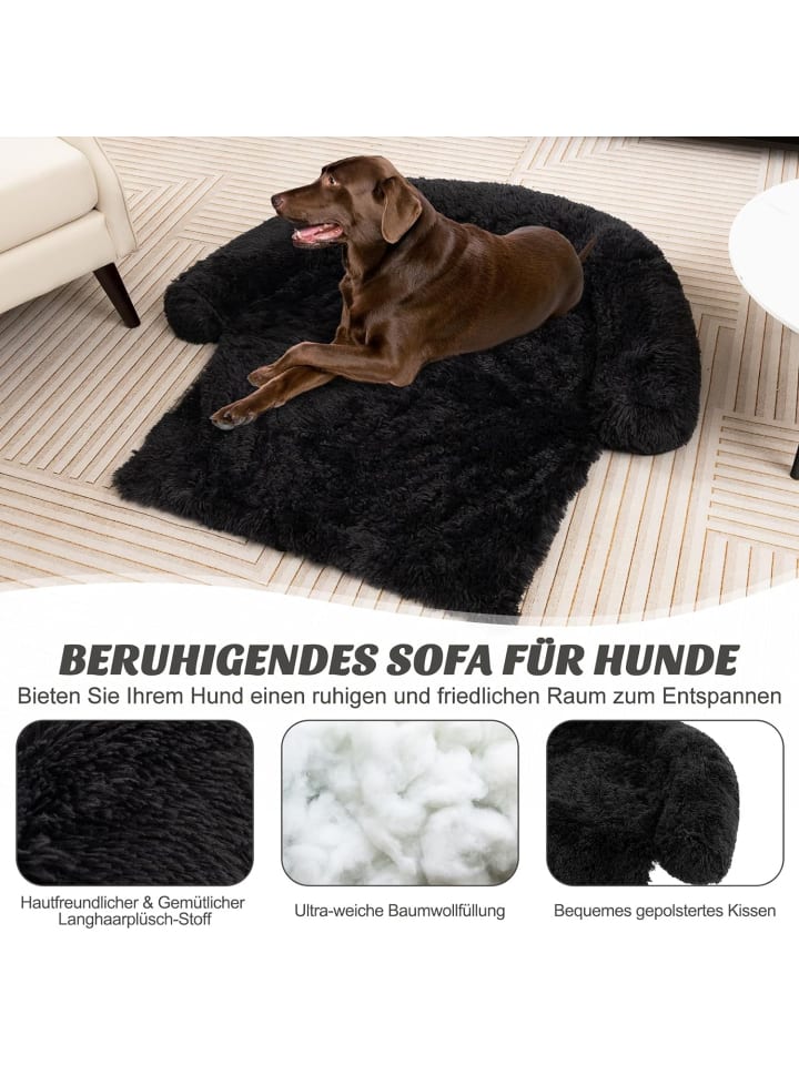 COSTWAY Hundebett 120x115x18cm in Schwarz günstig kaufen onesize