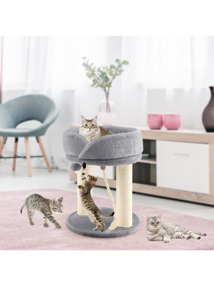 COSTWAY 4in1 Katzenbaum in Grau günstig kaufen 40 cm