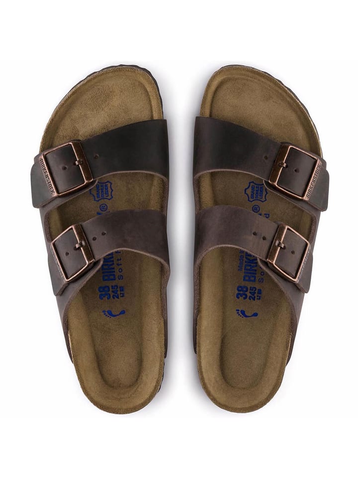 Birkenstock Sandale Arizona Oiled Leather in Braun günstig kaufen 46