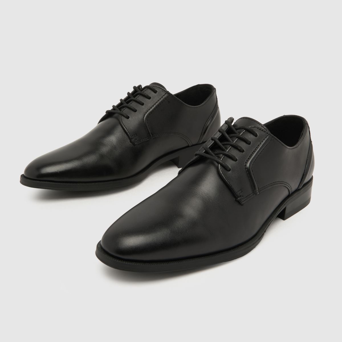 Schuh Reilly bőr csipkés cipő fekete színben