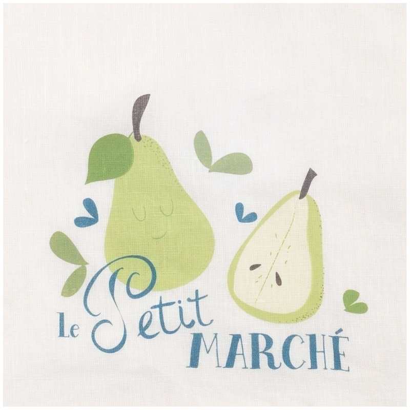Serviette bavoir Le Petit Marché