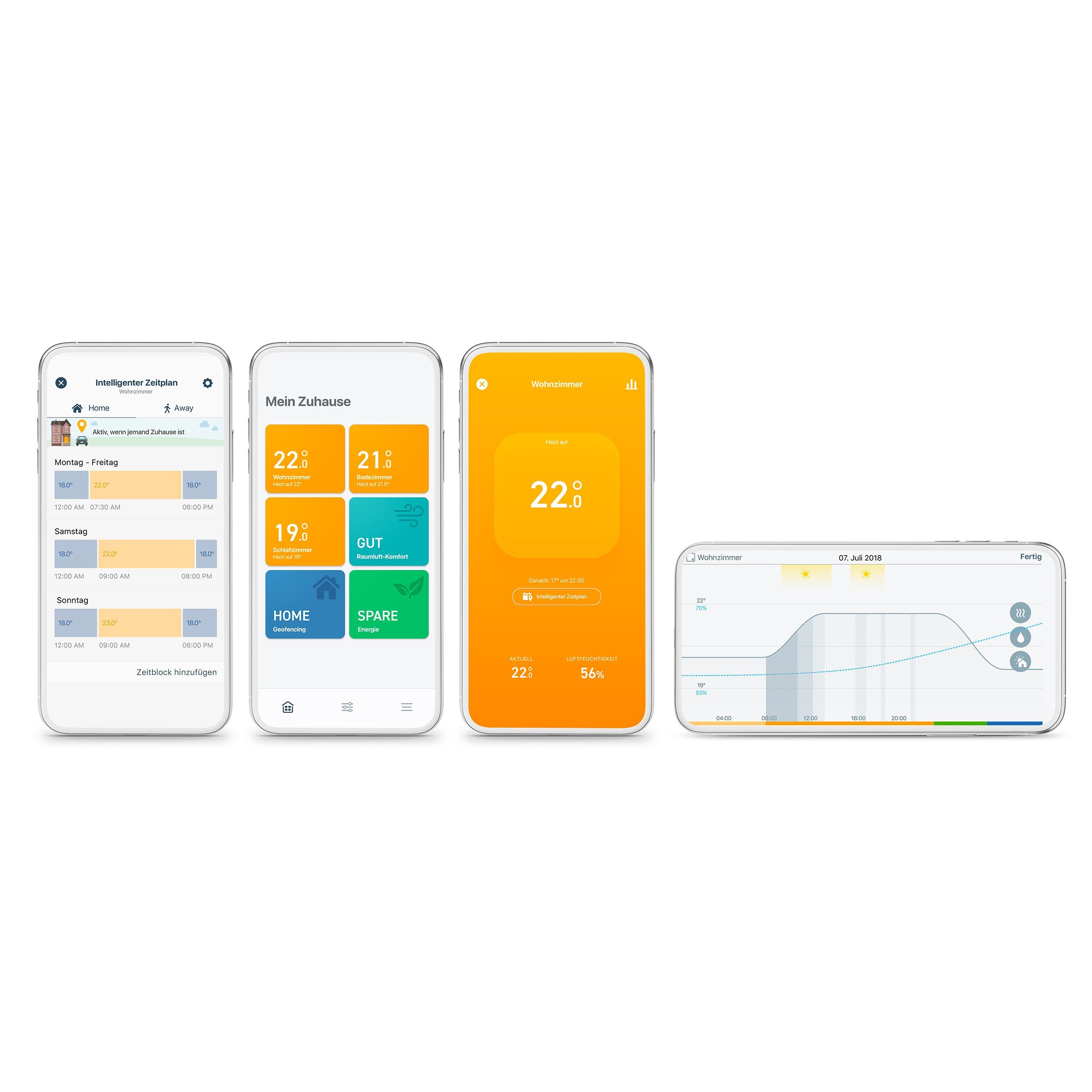 Tado Heizkörperthermostat Smartes Heizkörper-Thermostat - Zusatzprodukt zur Einzelraumsteuerung, (1 St)