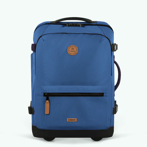 Shiraz small blue 2-wheel soft suitcase