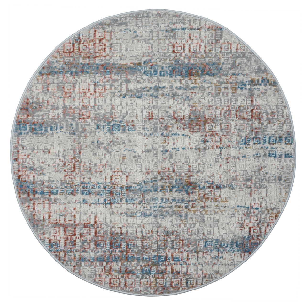 MyFlair Teppich Kendra , 120cm x 120cm, Farbe Beige, rund, Florhöhe 8mm