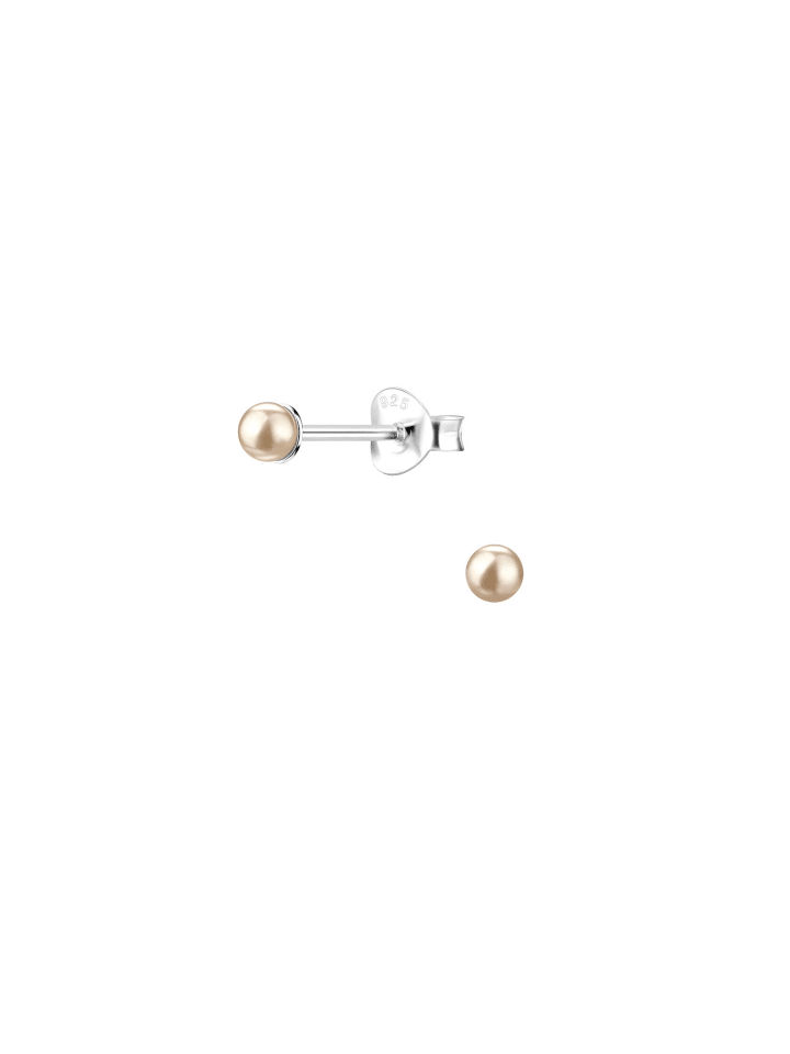 Alexander York Ohrringe, Ohrstecker PERLE 3 mm in 925 Sterling Silber, 2-tlg. günstig kaufen onesize