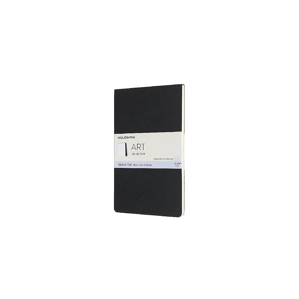 Moleskine Kreativ Notizbücher, Skizzenblock, Large, A5, 120G-Papier, Kartoneinband, Schwarz