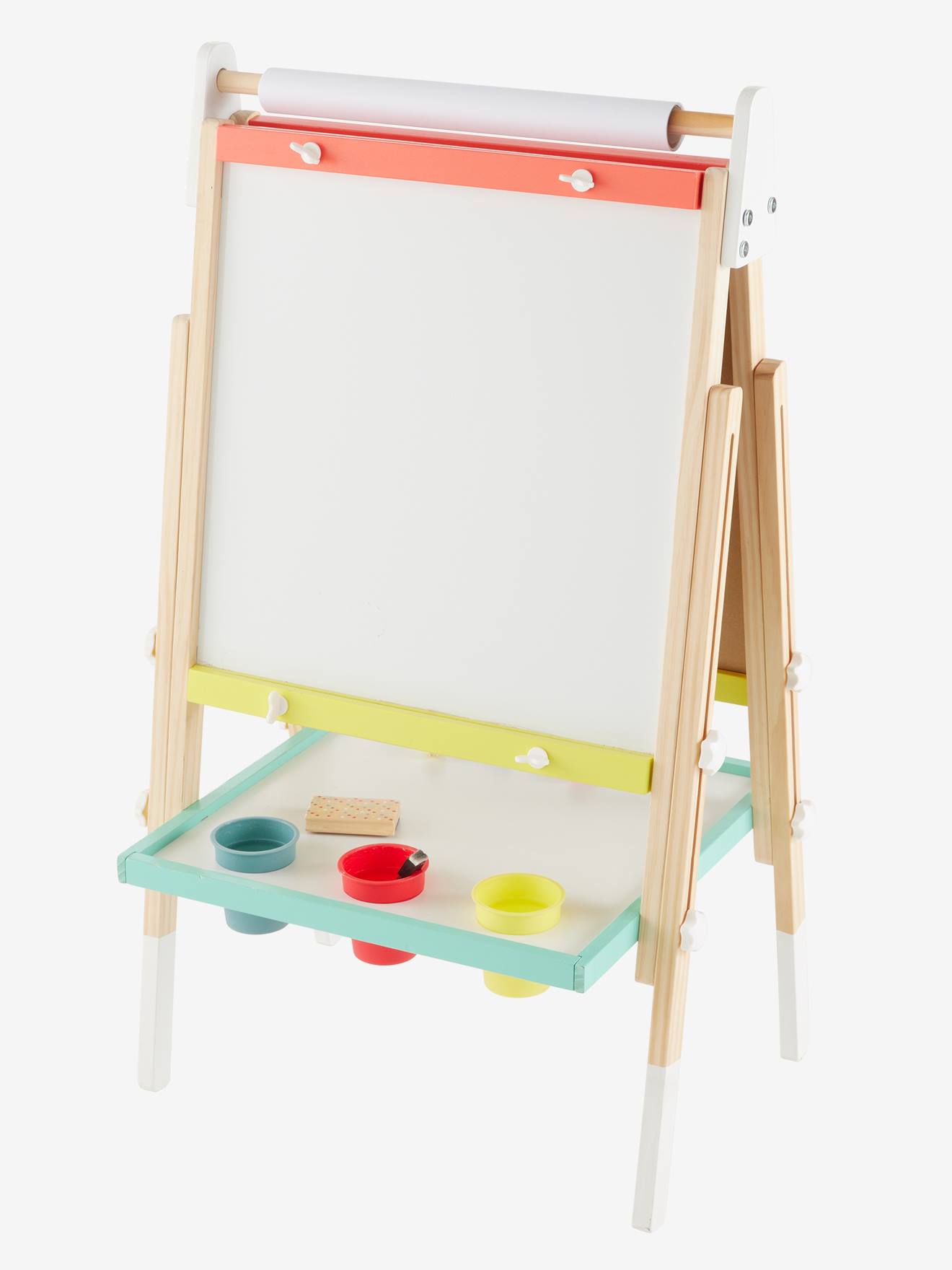 Vertbaudet 3-in-1 Tafel mit Mal-Zubehör FSC MIX - rosa