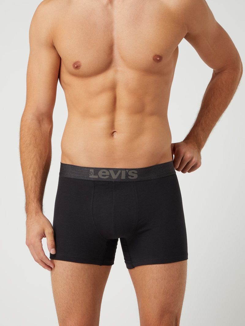Trunks mit Stretch-Anteil im 2er-Pack in schwarz