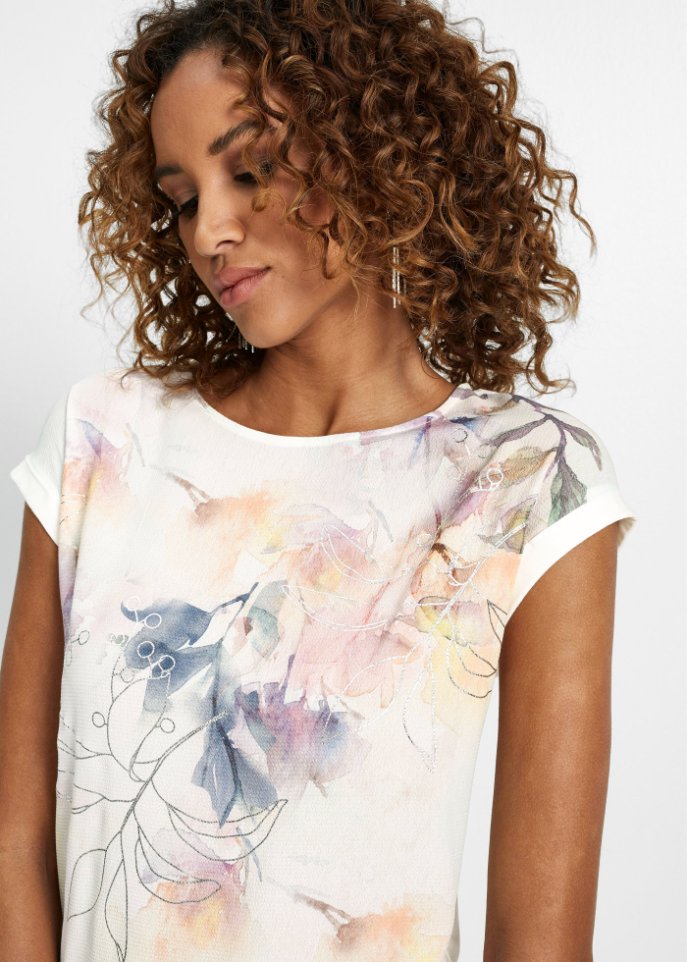 Blusenshirt mit Blumen-Print