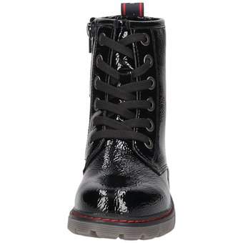Tom Tailor Schnür Boots in schwarz