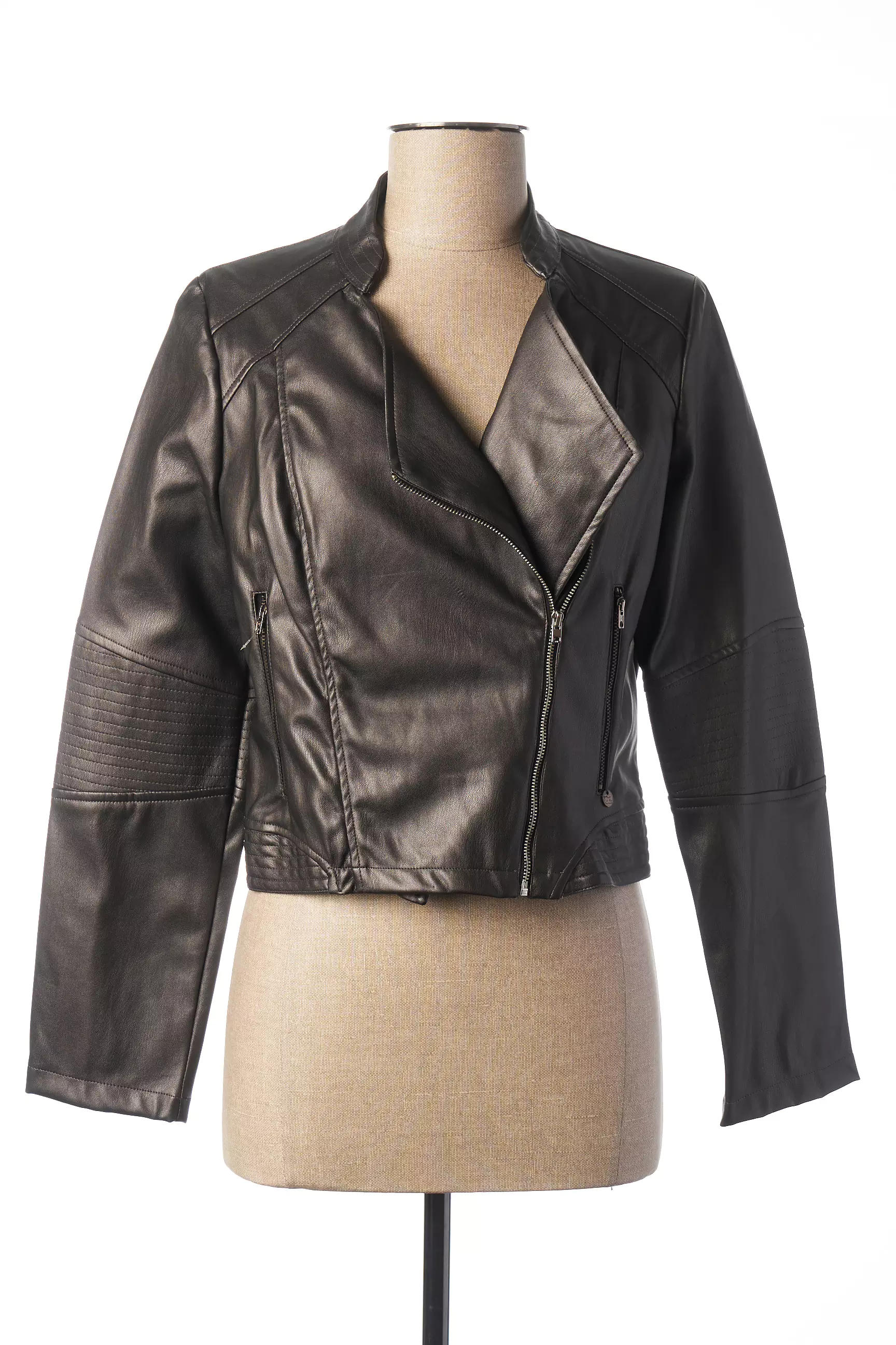 Mado Et Les Autres Vestesimilicuir Femme couleur marron