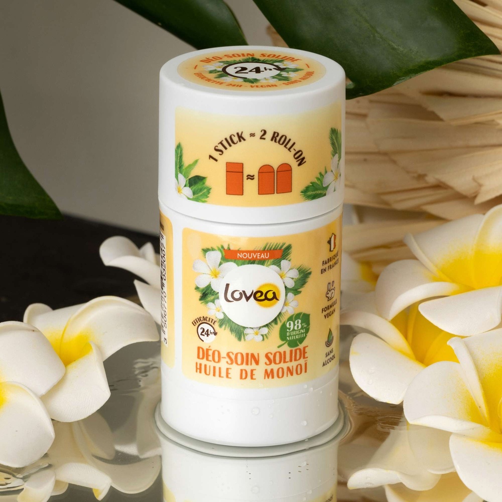 lovea Déo-Soin Solide Huile de Monoï Déodorant Solide