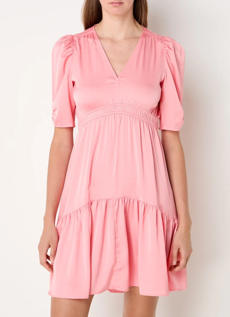 Rochie scurtă Hugo Boss Dizziano cu mâneci bufante