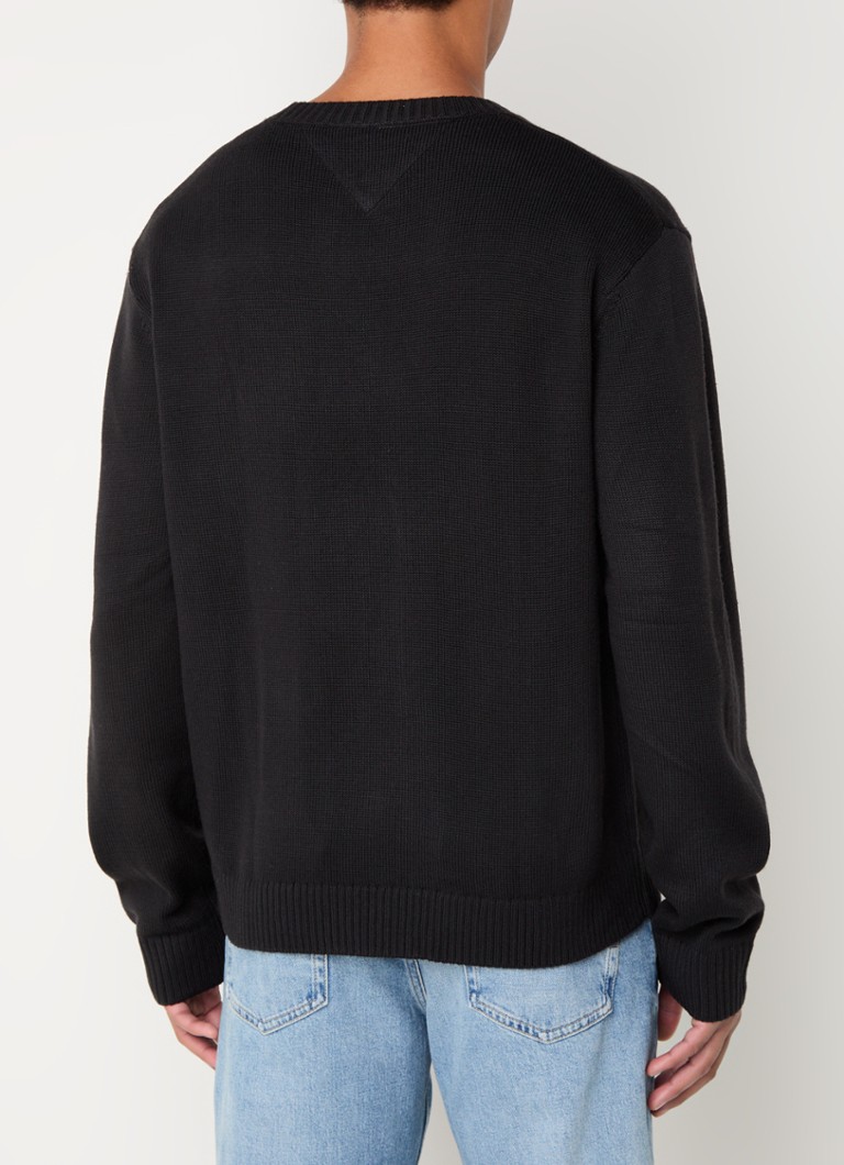 Tommy Hilfiger Fine-knit wool blend pullover with logo