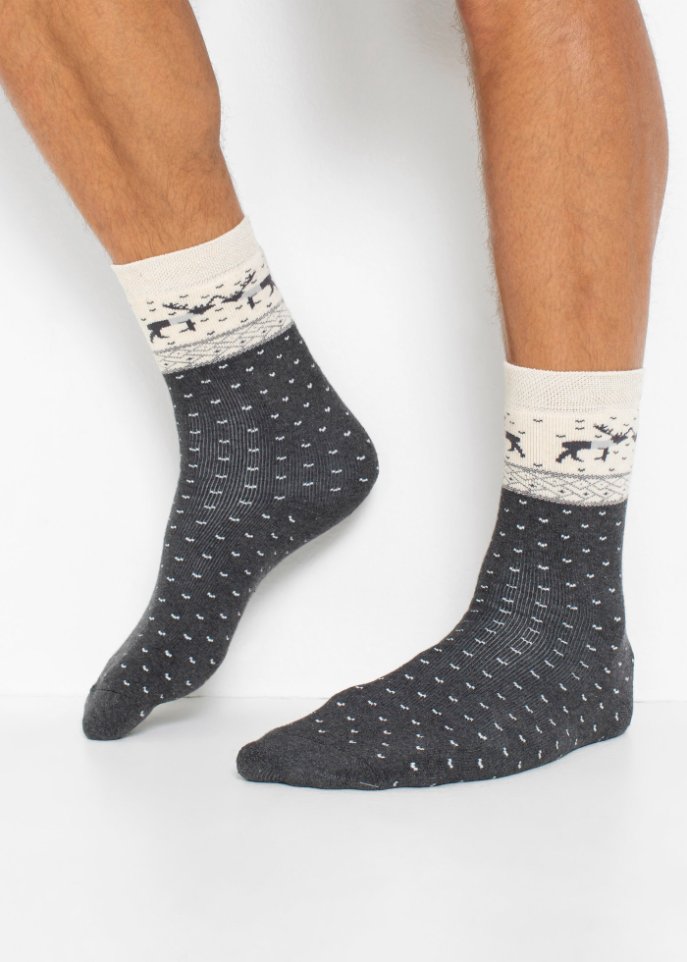 Thermo Socken (3er Pack) mit Bio-Baumwolle und Geschenkkarte
