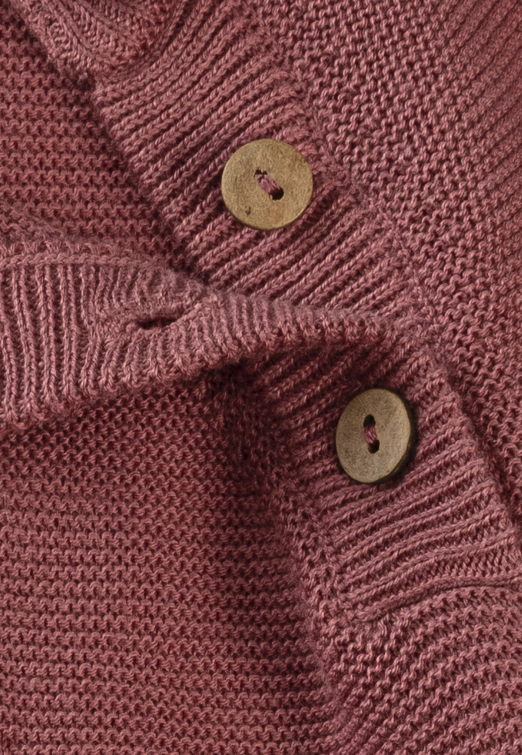 GOTS Strick-Einteiler in Rosa mit Motiv Herz