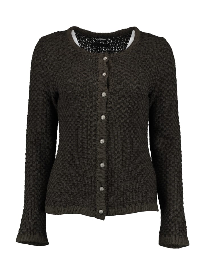 OS-Trachten Strickjacke 457017-0771 in dunkelgrün günstig kaufen