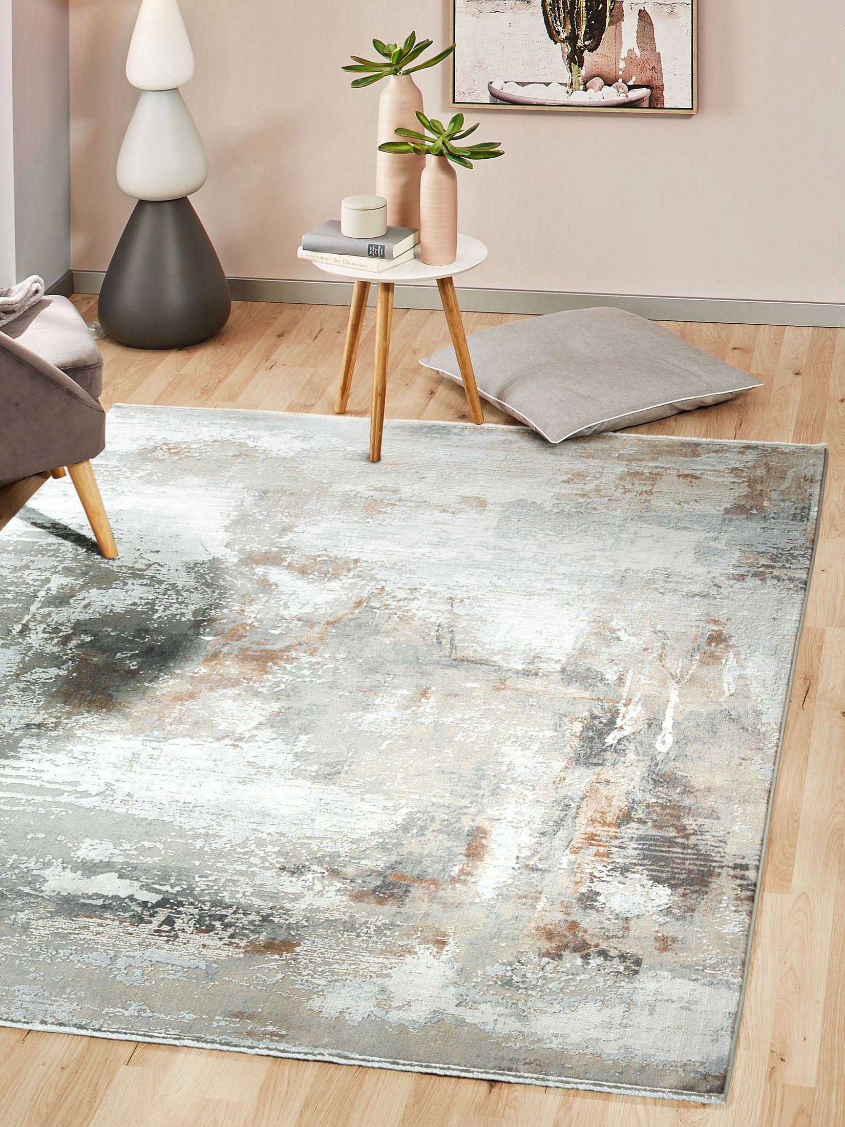 Garisim Vintage-Teppich, Taupe
