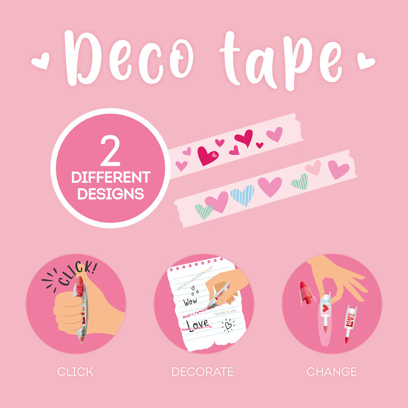 Bolígrafo con cinta decorativa - Deco Tape