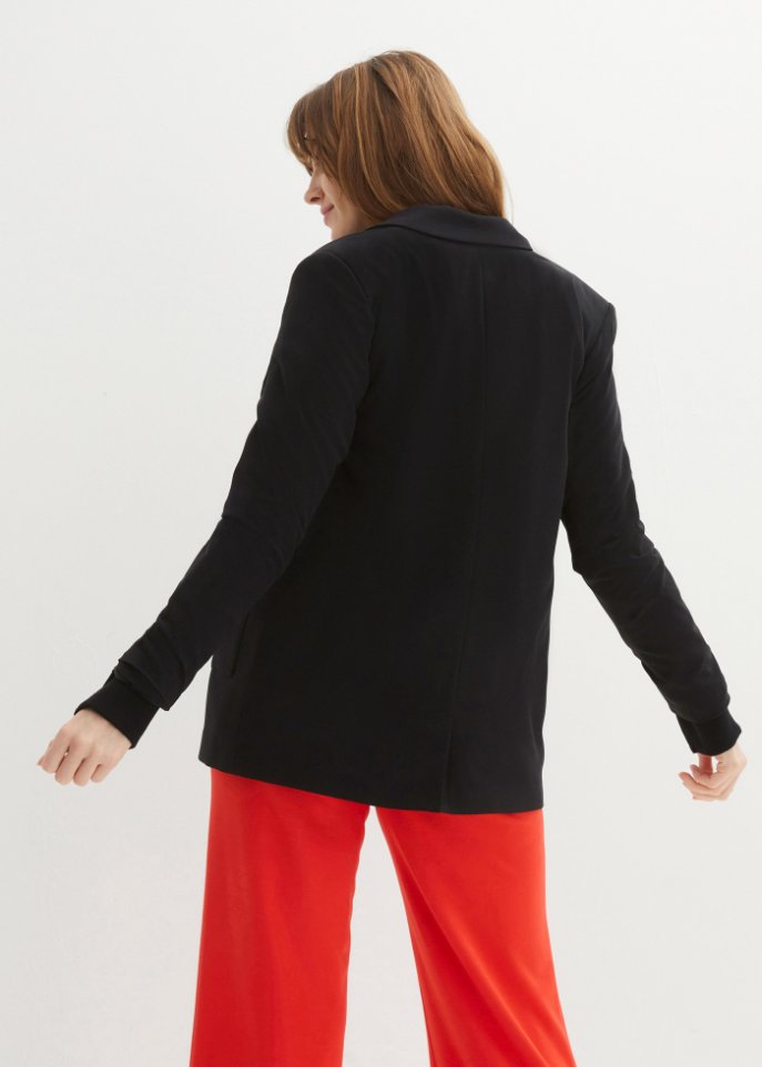 Lockerer Blazer mit aufgesetzten Taschen