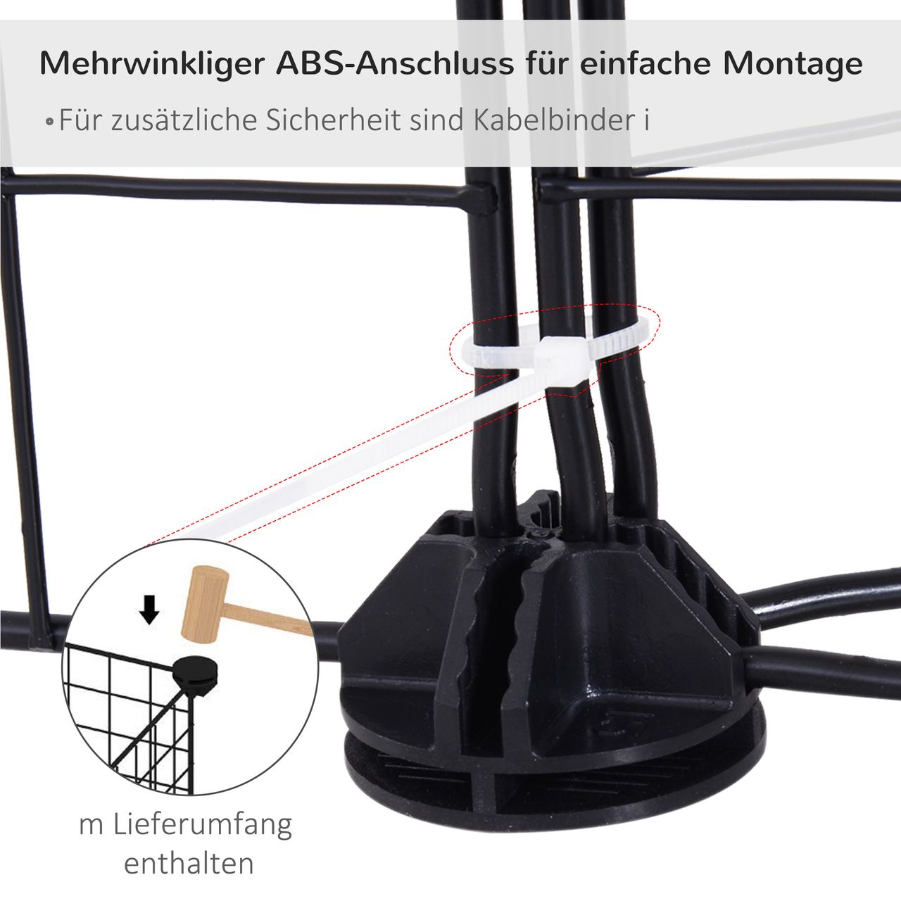 PawHut Freilaufgehege Laufstall Käfig für Kleintiere Metallgitter umformbar