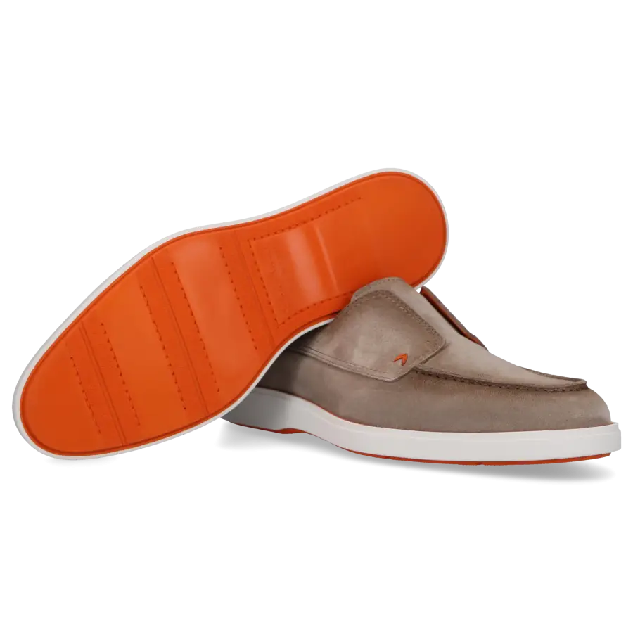 Santoni - Loafer 18407 Veloursleder - beige