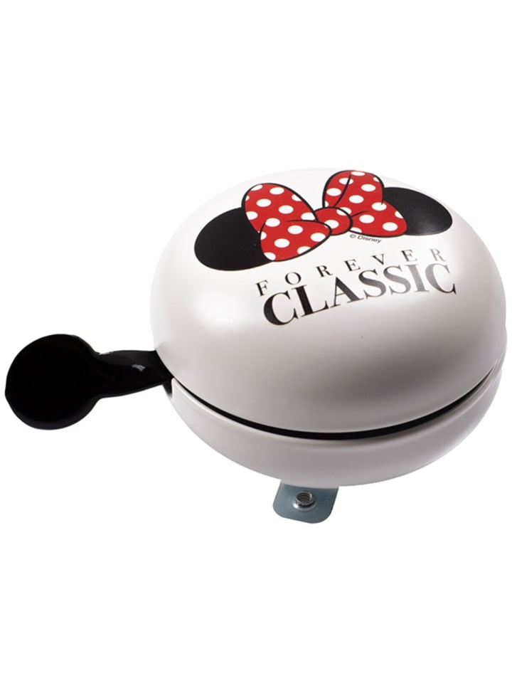 Disney Minnie Mouse Minnie Mouse Fahrradglocke Retro-Stil Für einen fröhlichen Fahrspaß in Weiß günstig kaufen 8 cm