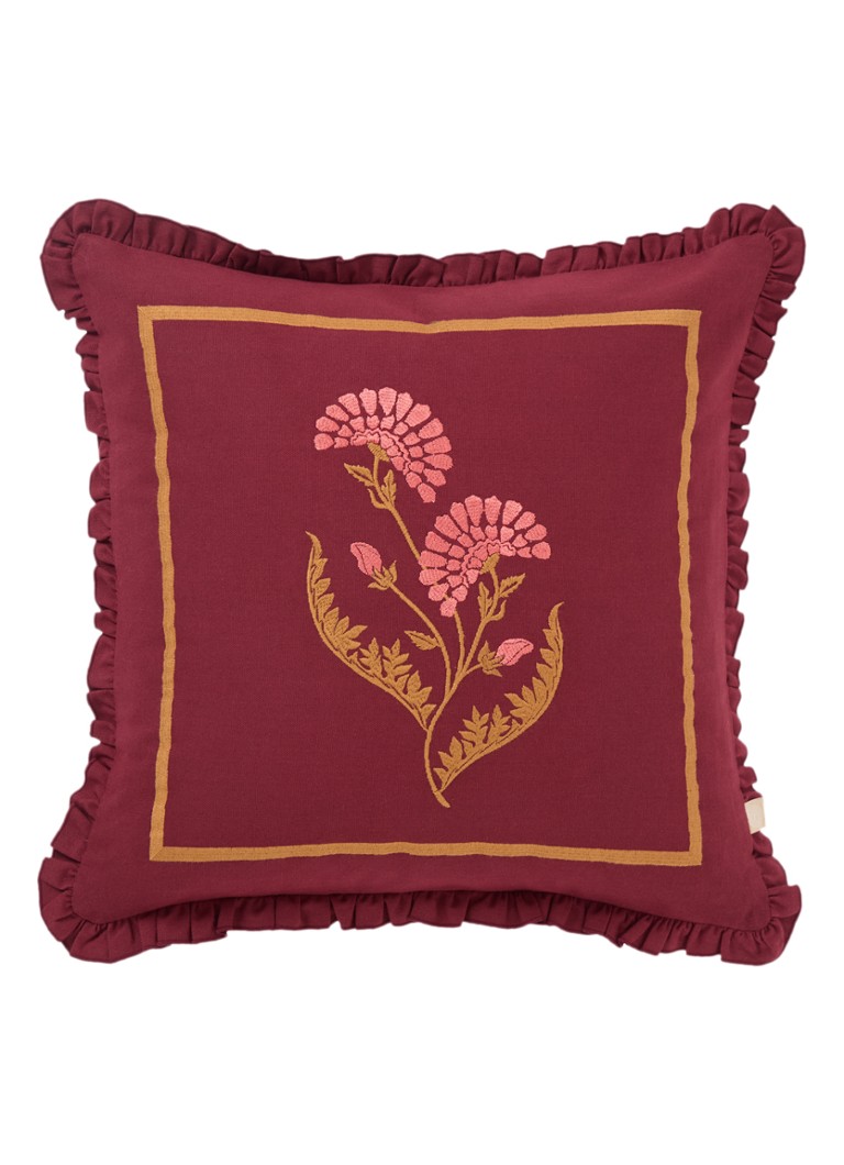 Coussin décoratif Palais Carry en coton biologique 50 x 50 cm
