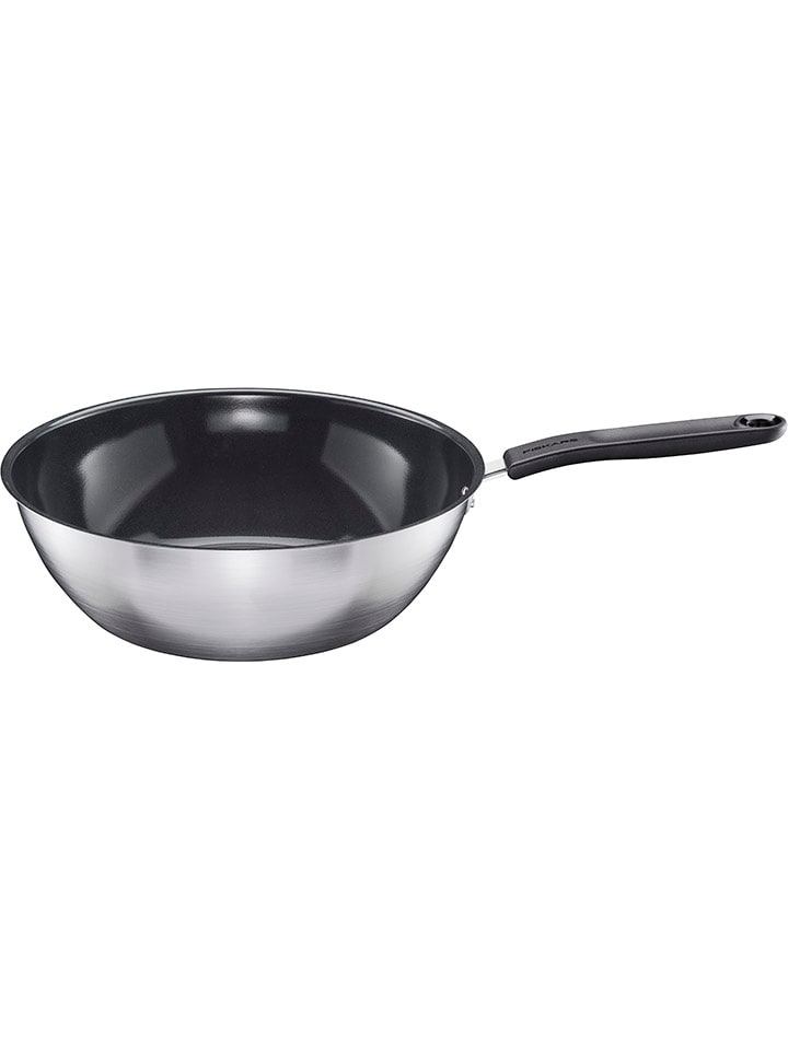 Fiskars Wokpfanne ''FF'' in Silber - Ø 28 cm günstig kaufen onesize
