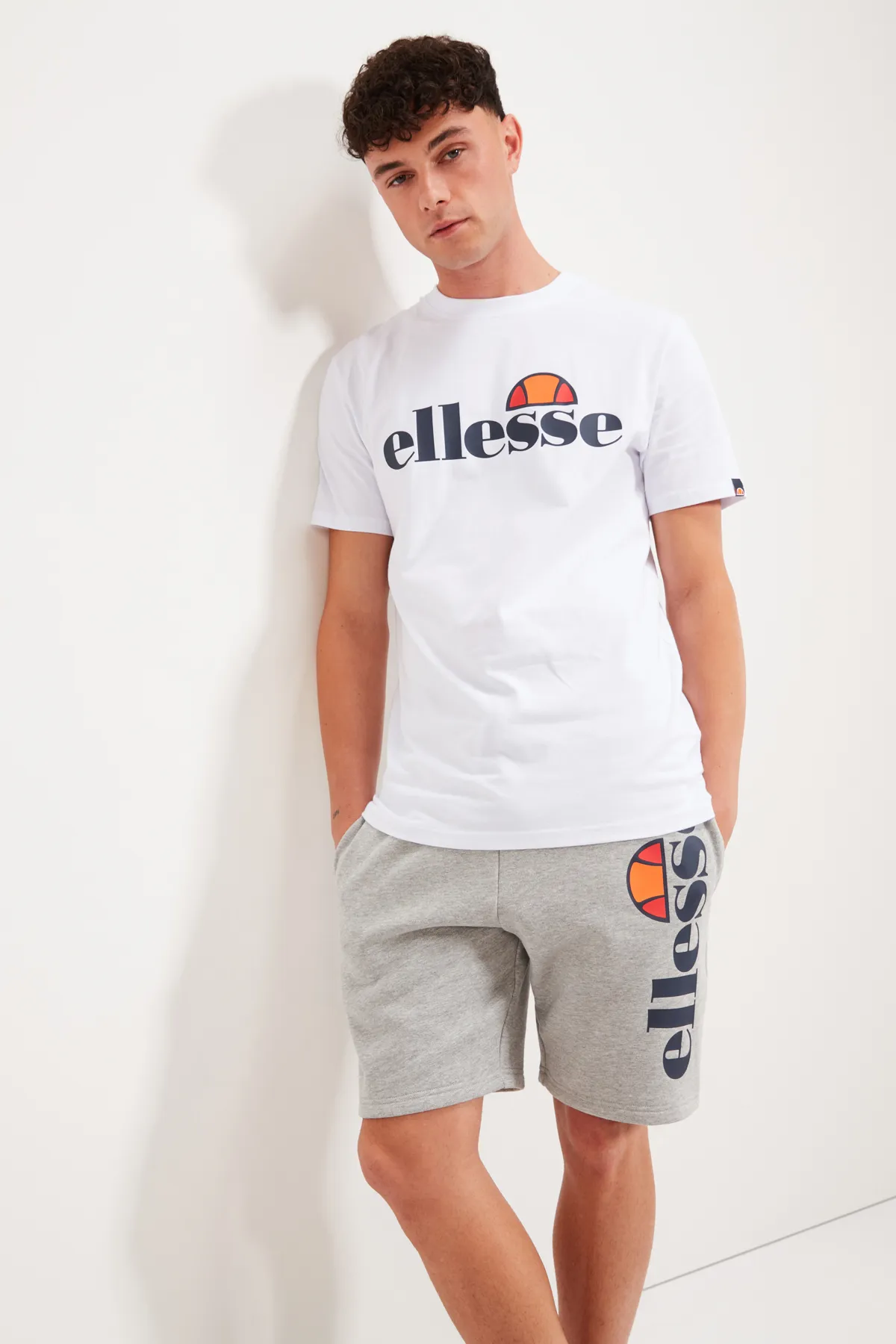 Ellesse  Herren T-Shirt SL PRADO TEE - Kurzarm, Crewneck, Rundhals, Logo-Print