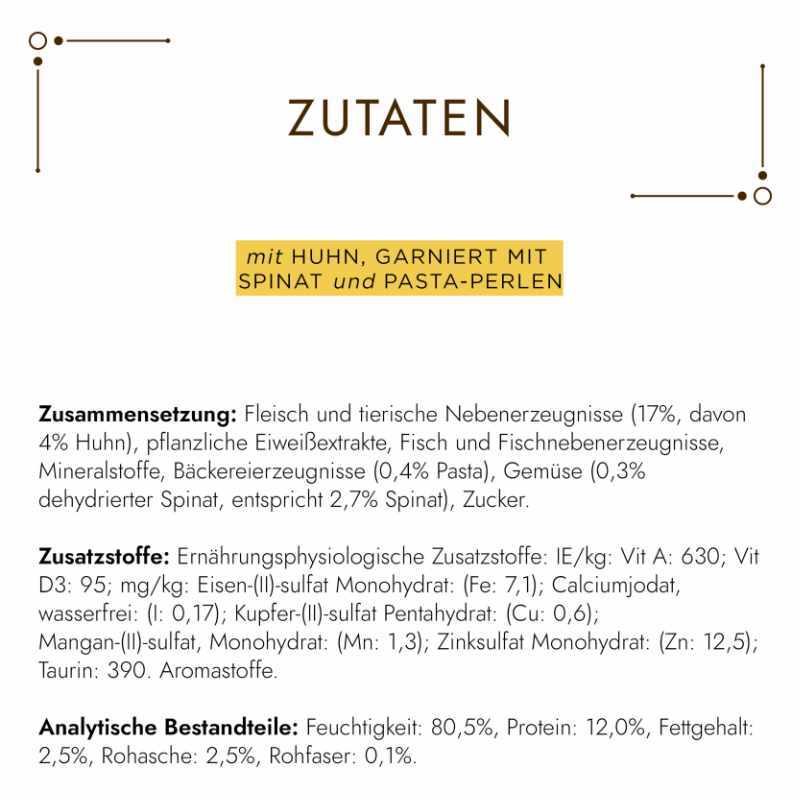 GOURMET Nassfutter GOURMET à la Carte 26x85g Huhn garniert mit Pasta-Perlen